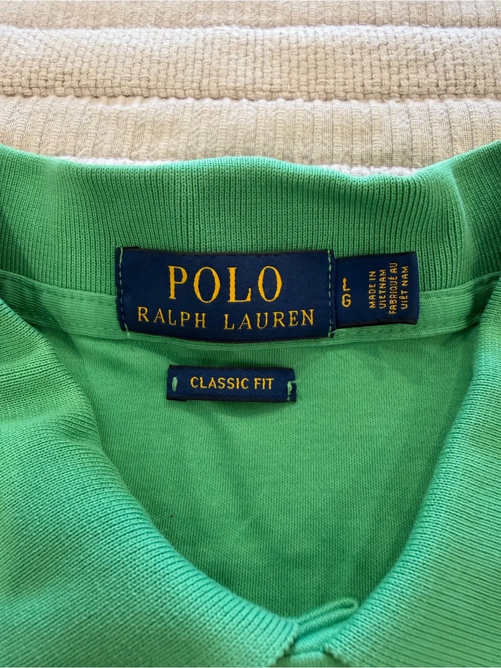 Ralph Lauren Green Polo Shirt with Embroidered Pony